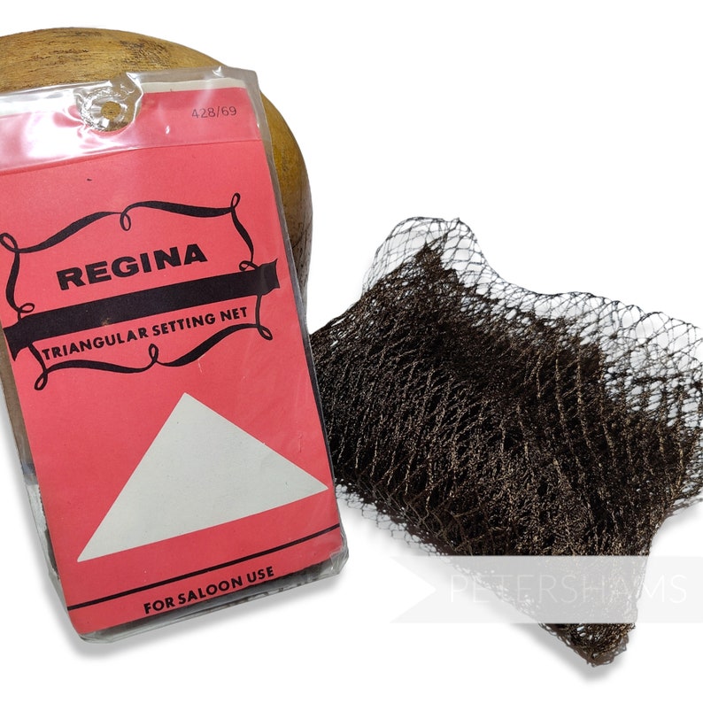 Vintage 'regina' 1960/70s Hair Setting Net Chocolate Etsy