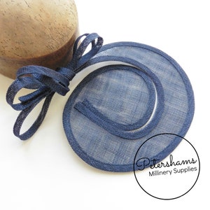 Sinamay Swirl - Make an Instant Fascinator! - Navy