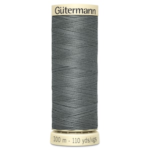 Gutermann Sew-All Polyester Thread Spool 100m (110 yards) - Dark Grey #701