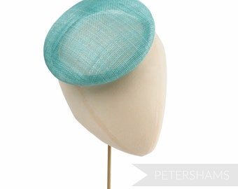 Base de chapeau bibi bouton rond Sinamay 17 cm pour chapellerie et fabrication de chapeaux - Jade moderne