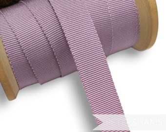 Pale Purple Millinery Petersham Hat Ribbon - 4 Sizes (15mm No.3, 25mm No.5, 38mm No.9, 50mm No.16)