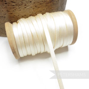 5mm Tubular Satin Trim  for Hats, Millinery and Fascinators - Ivory