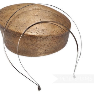 Halo Crown metalen hoofdbandframe voor modevak en hoedenmakerij - zilver