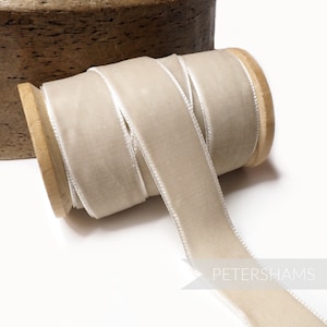 Nastro di velluto francese da 23 mm per cappelleria, rifiniture per cappelli e artigianato 1 metro (1,09 iarde) - Biondo