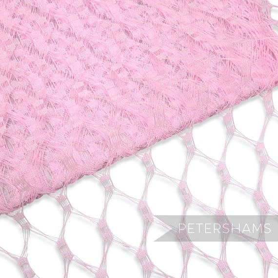 Light Pink Waffle Weave Vintage Replica Net Veiling for Wedding Veils, Fascinators & Millinery 1m (1.09 yards)