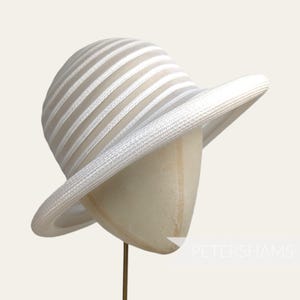 Krinolin & Poly-Braid Rullad Kant Hattbas Form För Millinery - Elfenben