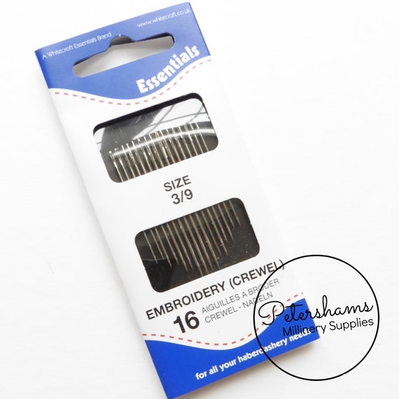 NEW 20 HOUSEHOLD HAND SEWING NEEDLES ASSORTED SIZES 3//9 EMBROIDERY WOOL NEEDLE