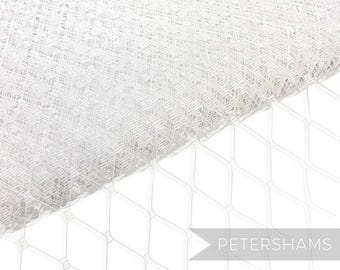 White 9 Inch (23cm) Veiling for Fascinators & Millinery
