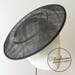 Extra Large 29cm Round Saucer / Plate Sinamay Fascinator Hat Base for Millinery - Black 