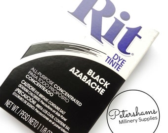 RIT polvere colorante per tessuto, Sinamay, seta & più! 31,9 g - nero