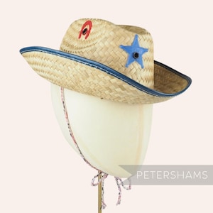Vintage 1950&#39;s/60&#39;s Child Size Cowboy Hat for Costume and Dress Up - Sheriff