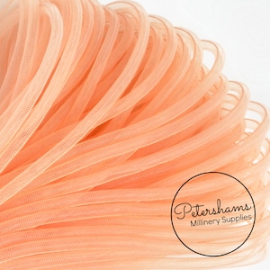 6mm Tube Millinery Crin (Crinoline, Horsehair Braid) for Hats, Millinery, and Fascinators - Peach