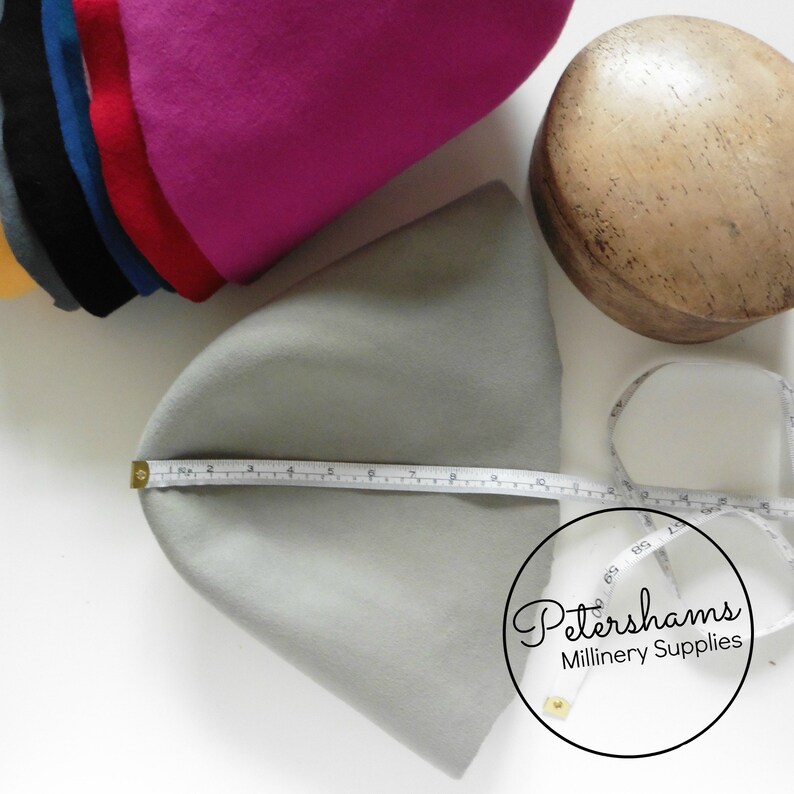 Red 100/% Wool Felt Cone Hood Hat Body for Millinery /& Hat Making