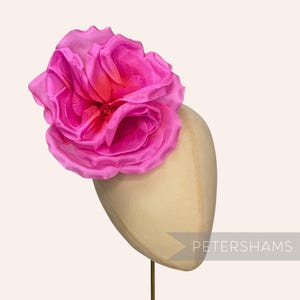 Magenta Ombre Silk 'Danielle' Large 15cm Rose Millinery Fascinator Flower Hat Mount