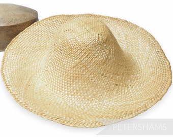 Shiny Wheatstraw 11" Capeline Hat Body Millinery und Hutherstellung - Natur