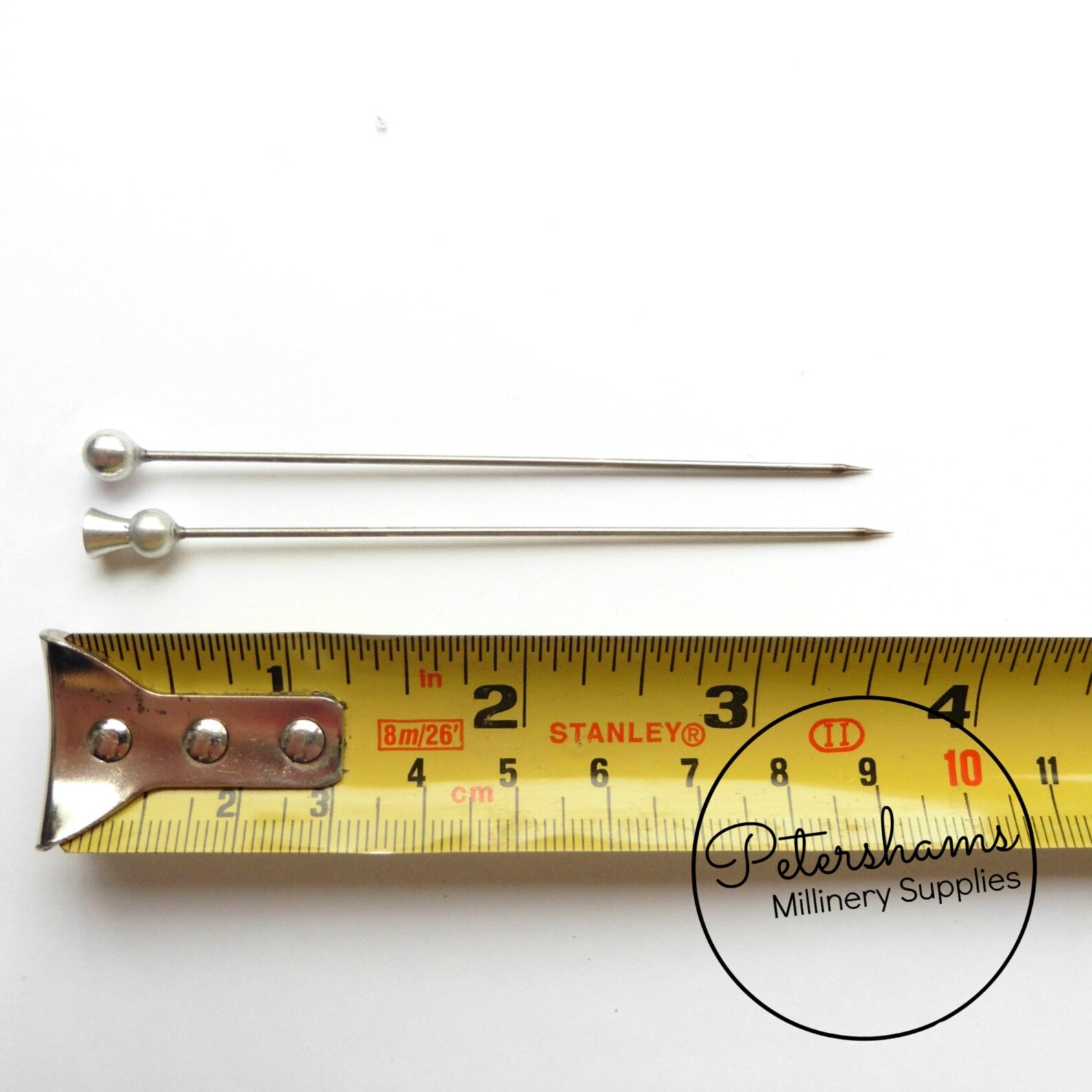 Set of 12 Extra Long 9.5cm 3.7 Inch Metal Millinery Hat Pins Etsy