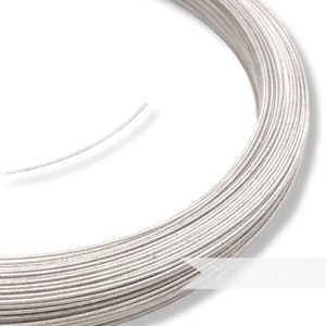 0.8mm (40 Gauge) Cotton Covered Millinery Wire for Millinery & Hat Making - White