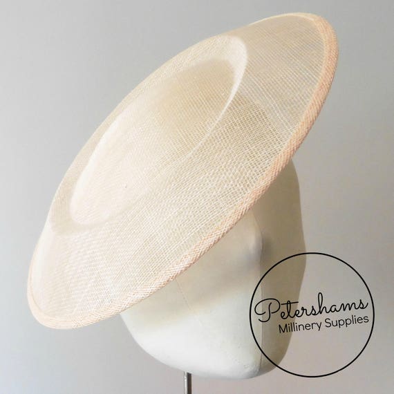 Extra Large 29cm Round Saucer Plate Sinamay Fascinator Hat Etsy