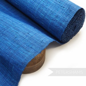 Raffia Straw Fabric for Millinery & Hat Making - 1/2 metre - Royal Blue
