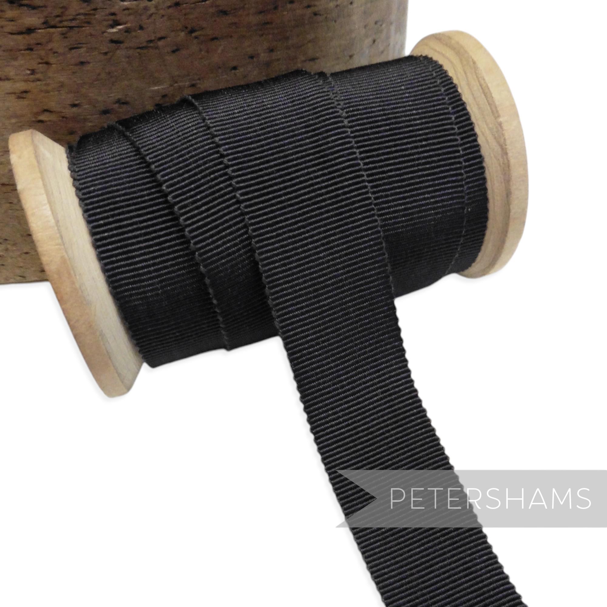 Charcoal Grey French Millinery Petersham Ribbon 3 Sizes (15mm No.3 ...