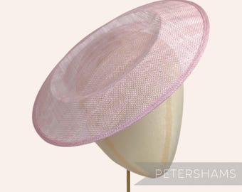 Heather Große runde Untertasse/Teller (29 cm) aus Sinamay, Fascinator-Hutbasis für Hutmacherei