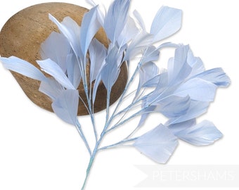 Extra Large Goose Feather Tree Hat Mount for Hat Making and Millinery - Powder Blue