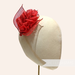 Hattie Buccia di grano con foglie Sinamay Cappello Trim - Per cappelleria (Fabbricazione di cappelli) - Poppy