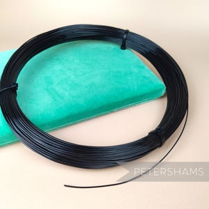 Plastic Hat Brim Wire for Millinery and Hat Making 1.2mm - Black
