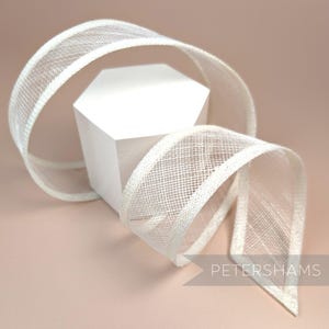 5 cm breites Sinamay-Band für Hutmacherkunst - Ivory