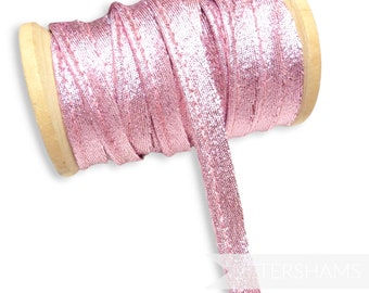 Metallic Insertion 4mm Piping Cord for Millinery & Crafts - 1m - Pink