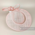 Sinamay Swirl - Make an Instant Fascinator for Hat Making & Millinery - Pale Pink