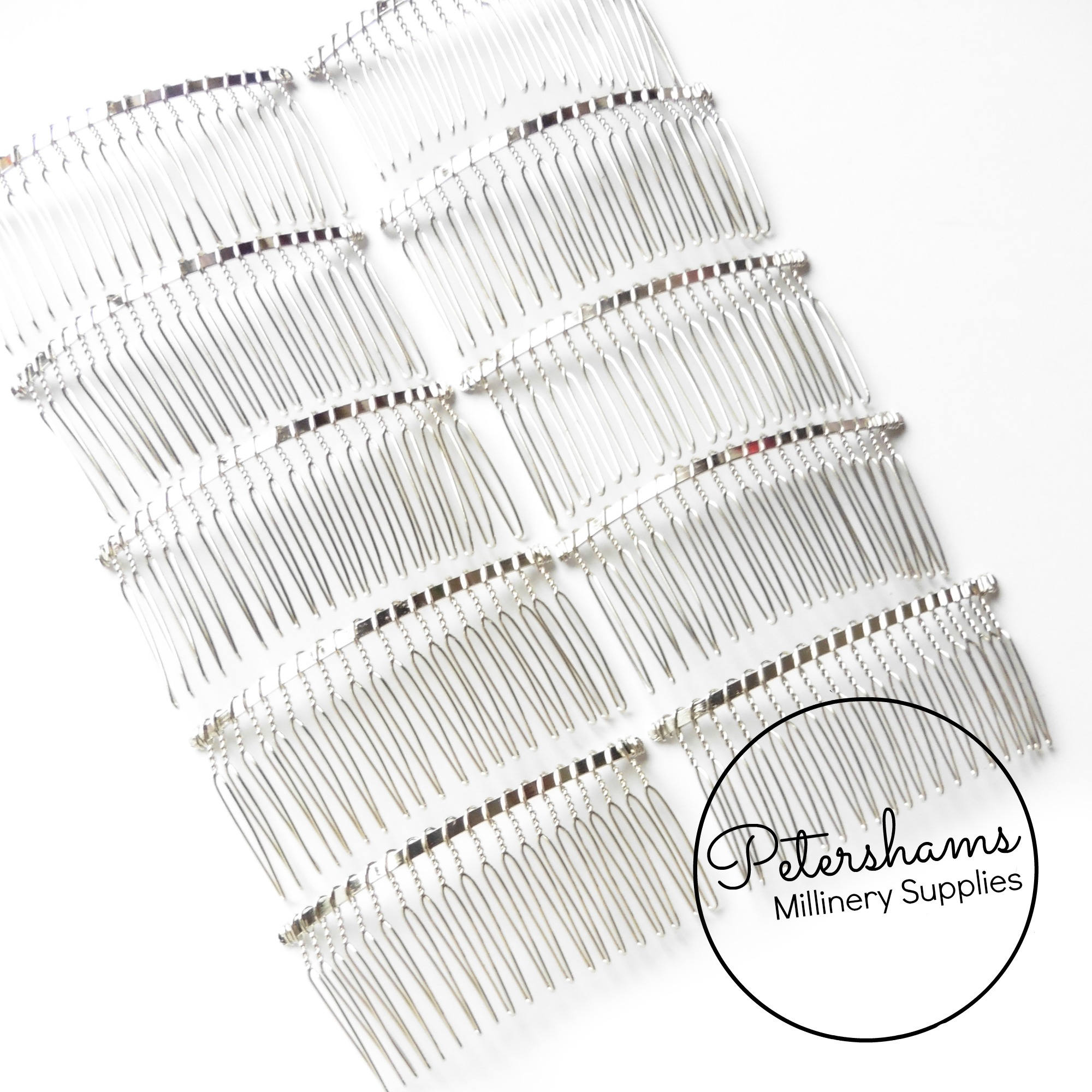 8.5cm 3.25 Silver Plated Metal Hair Comb for Etsy