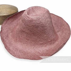 Visca 1x1 Weave 11" Capeline Hat Body for Millinery and Hat Making - Dusky Pink