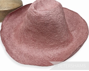 Visca 1x1 Weave 11" Capeline Hat Body for Millinery and Hat Making - Dusky Pink