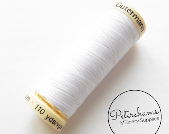 Gutermann Sew-All Polyester Thread Spool 100m (110 yards) - Bright White #800