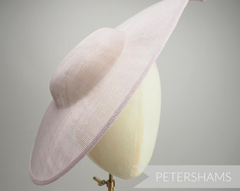 Base de sombrero tocado Sinamay con punta puntiaguda extra grande para Millinery - Púrpura brezo