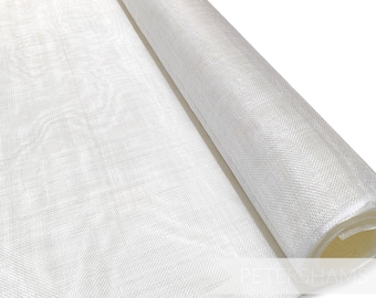 Sinamay Fabric for Millinery, Hat & Fascinator Making 1/2 Metre - White