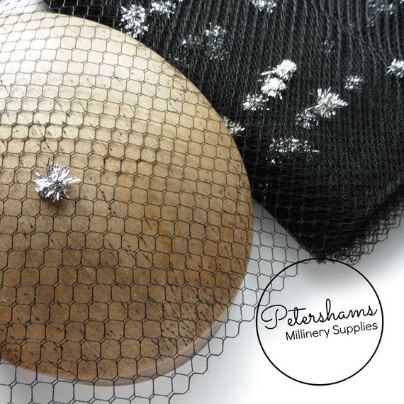 1960s // 1970s Vintage Plain Veiling for Millinery 1m Fascinators Hat Making
