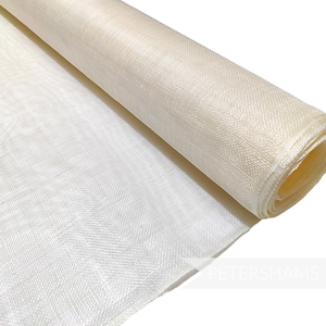 Sinamay Fabric for Millinery, Hat & Fascinator Making 1/2 Metre - Ivory