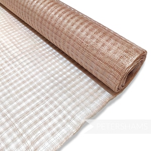 Basket Weave Sinamay Fabric - 1/2 metre - For Millinery and Hat Trimming - Rose Pink