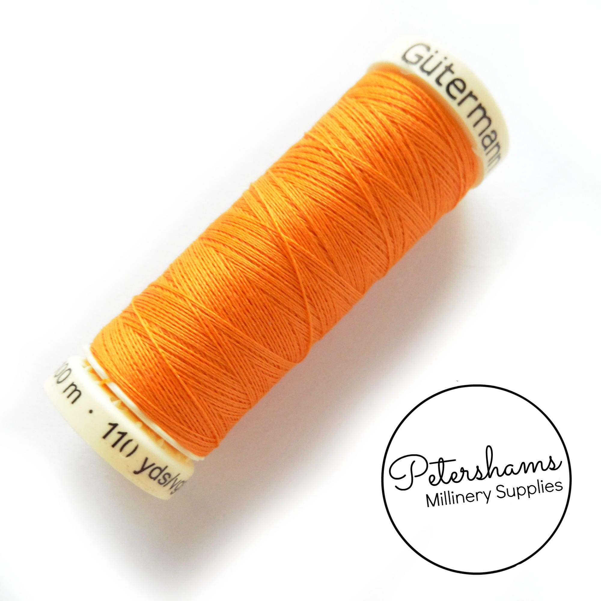Gütermann Allesnäher RPET Nähgarn, 100 M – Orange, Polyester, Für Hand- & Maschinennähen