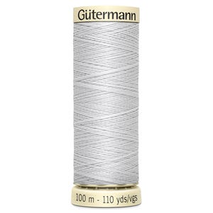 Gutermann Allesnäher Polyester Garn Spule 100 m (110 yards) - Hellgrau #8