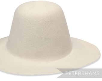 Ivoor 100% wolvilt capeline voor hoeden en hoeden maken