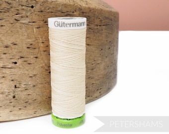 100% Recycled Sew-All Polyester rPET Eco Gutermann Thread 100m (109 yards) - Light Beige #169