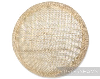 Natürliche 10,5 cm runde Sinamay Fascinator-Hutbasis für Hutmacherwaren & Hutherstellung