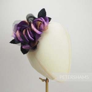Velvet, Silk and Organza 'Darlene' Double Millinery Flower Mount