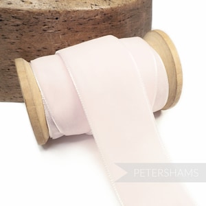 36 mm französisches Samtband für Kopfschmuck, Hutbesatz & Kunsthandwerk 1 Meter (1.09 yards) - Blass Rosa