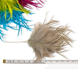 Mega Fluffy Hackle & Goose Biot Feather Hat Mount for Millinery and Hat Making Lilac image 3