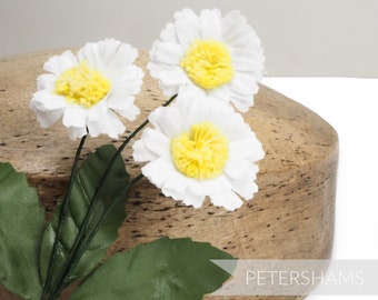 Vintage 'Jacqueline' 1960's Cotton Daisy Flower Millinery Mount for Fascinators