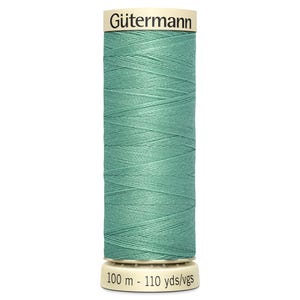 Carretel de linha de poliéster Gutermann Sew-All, 100 m (110 jardas) - Verde menta escuro nº 100